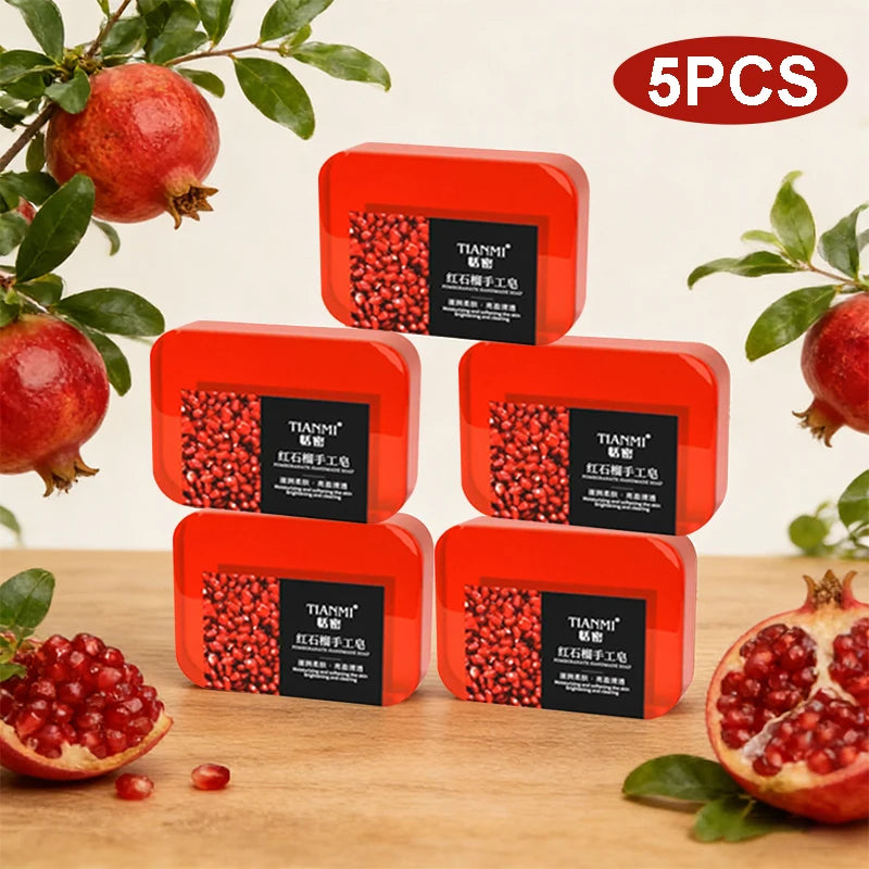 Pomegranate Soap – Gentle Face & Body Bar | All Skin Types Moisturising Bar Soap QXL