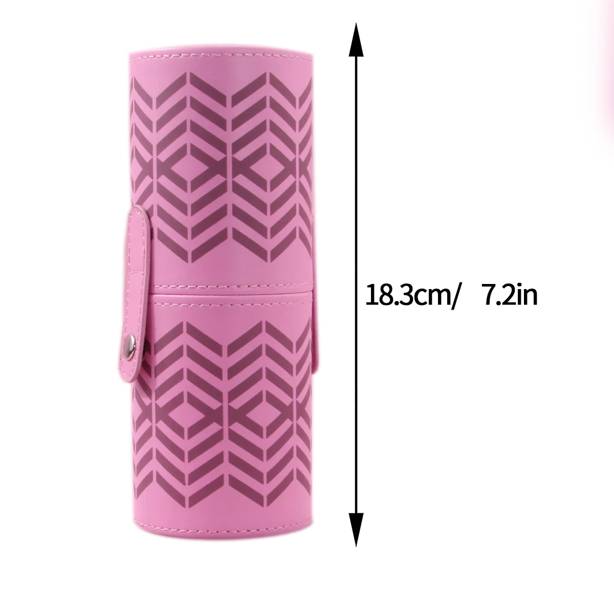 PU Leather Makeup Brush Holder & Travel Storage Cylinder Makeup Brush Organizer QXL
