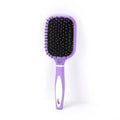 Air Cushion Massage Comb with Mirror | Anti-Static Paddle Brush Hair Massage Brush QXL PURPLE 1pc