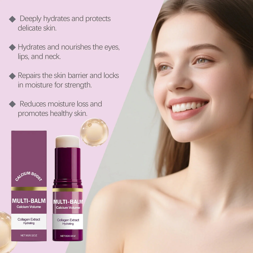 Calcium Solid Cream Stick | Anti-Aging Face Moisturizer Anti-Aging Cream Stick QXL