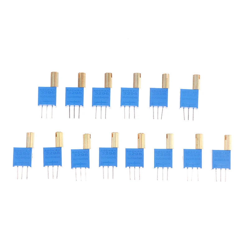 5-Pack 3296W Multi-Turn Trimmer Potentiometer 1K–1M Ohm Trimmer Potentiometer QXL
