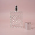100ml Refillable Glass Perfume Spray Bottle | Portable Atomizer Perfume Spray Bottle QXL Silver 100ml Glass
