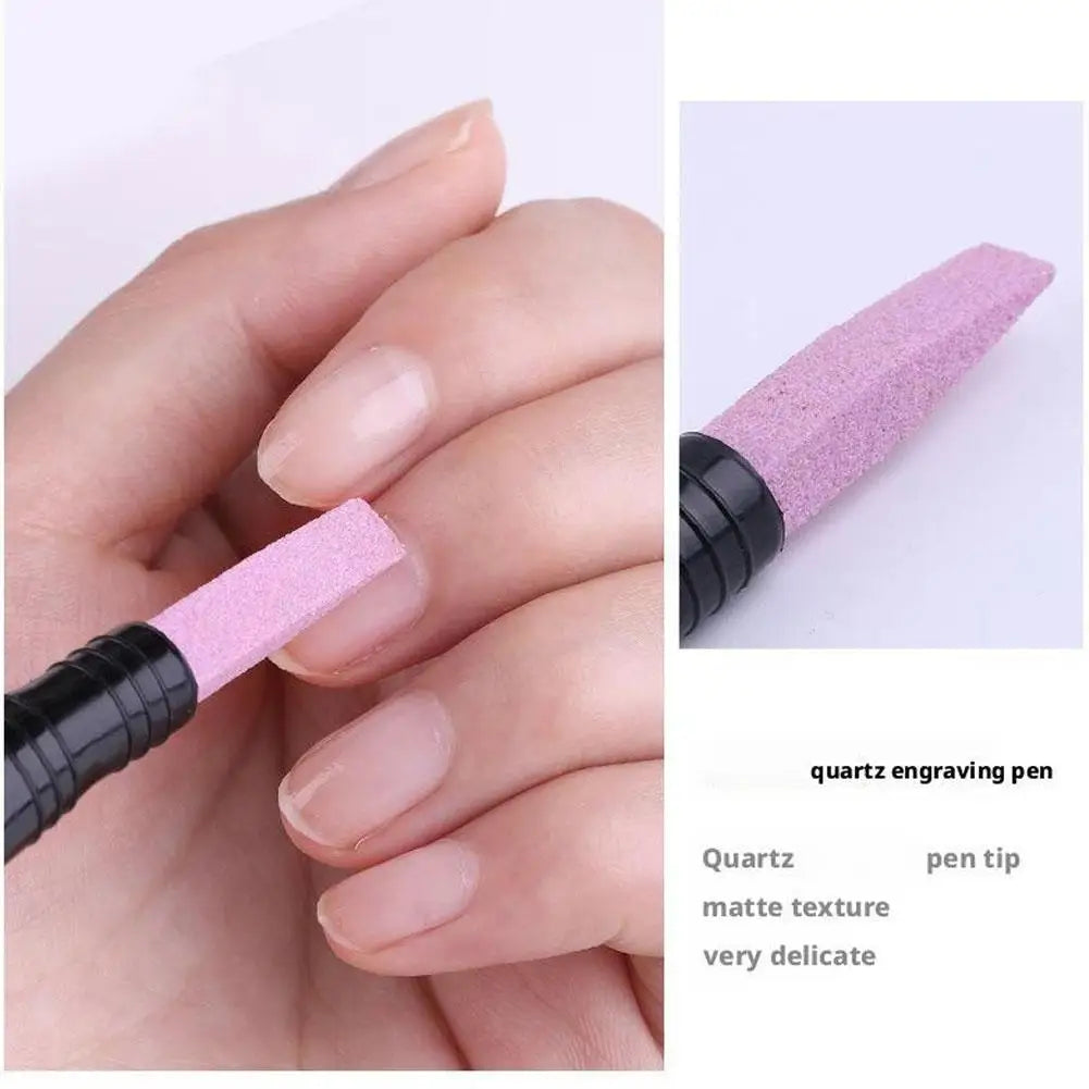 Double-Headed Nail Polishing Pen | Cuticle Remover & Buffer Nail Polishing Pen QXL