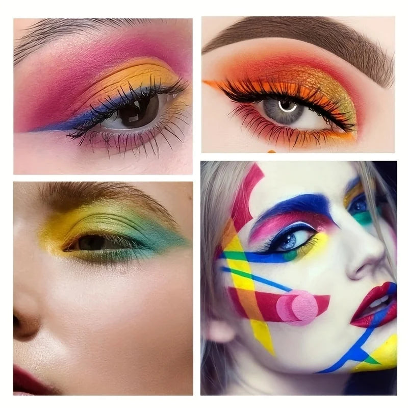 24-Color Face & Body Paint Kit | Non-Toxic Halloween Makeup Face & Body Paint QXL
