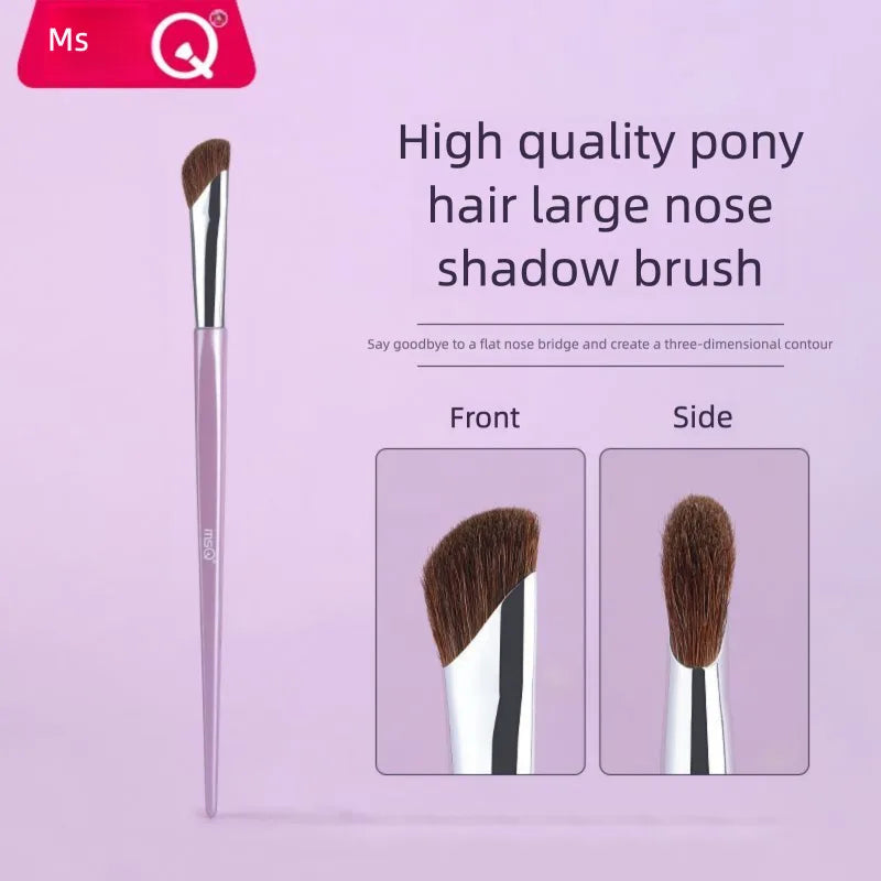 MSQ Horsehair Nose Contour Brush | Precision Shadow Sculpting Nose Contour Brush QXL Large Nose Shadow Br