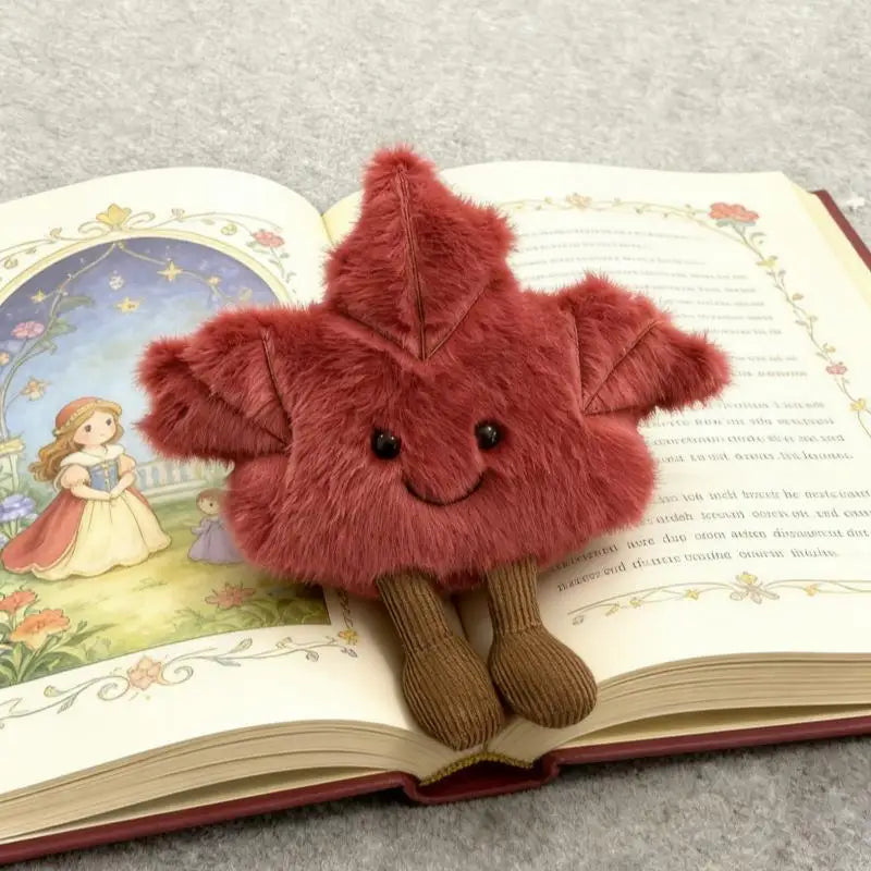 Cute Maple Leaf Plush Keychain Bag Pendant | Autumn Gift Plush Keychain Charm QXL