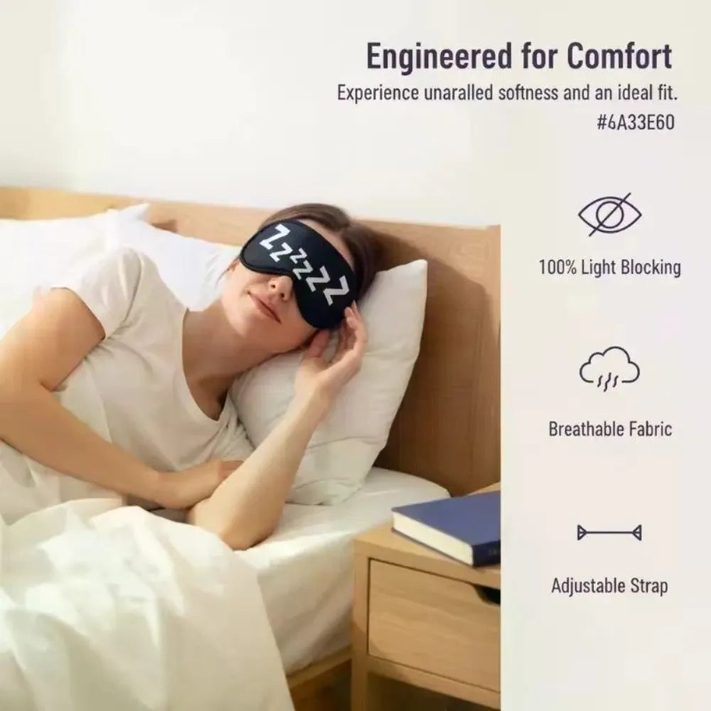 Cartoon Sleep Mask – Light Blocking Concave Eye Mask Unisex Sleep Eye Mask QXL