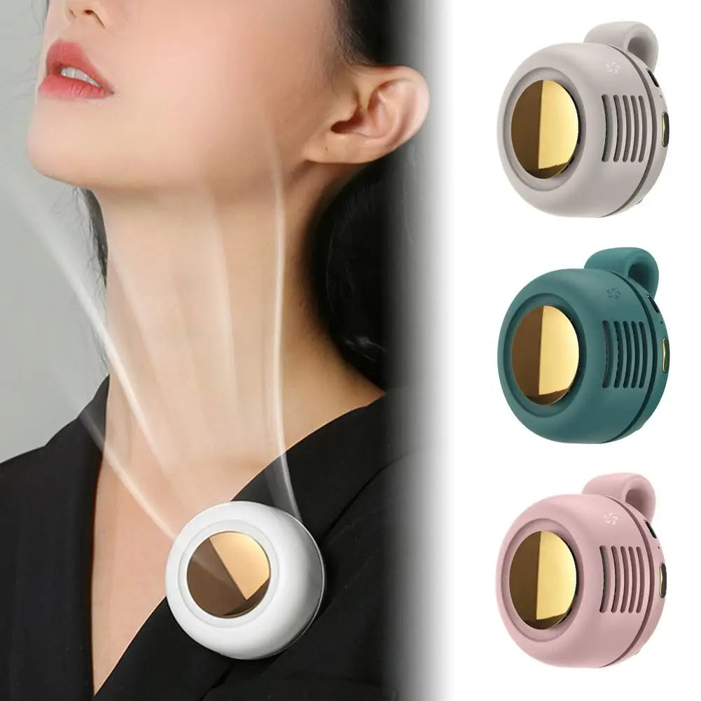 360° Portable Neck Fan | USB Rechargeable Quiet Personal Fan Portable Neck Fan QXL