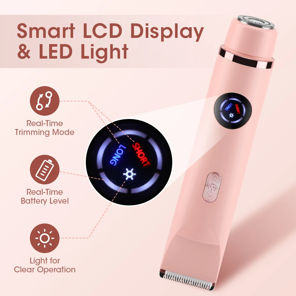 Ms.Dear Dual-Head Women's Electric Shaver & Bikini Trimmer Women's Electric Shaver QXL