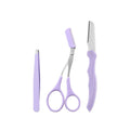 3-Piece Eyebrow Scissors, Razor & Comb Trimming Set Eyebrow Trimming Set QXL M126 3pcs set no bag
