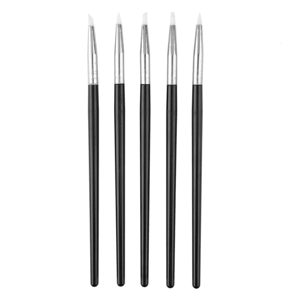 5-Pc Silicone Clay Shaper Sculpting Tool Set | DIY Art Craft Clay Sculpting Tools QXL Silicone Brush