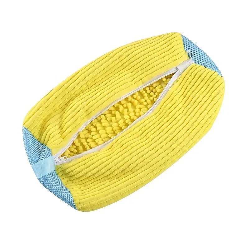 Shoe Washing Bag for Washing Machine | 360° Deep Clean Laundry Shoe Bag QXL yellow