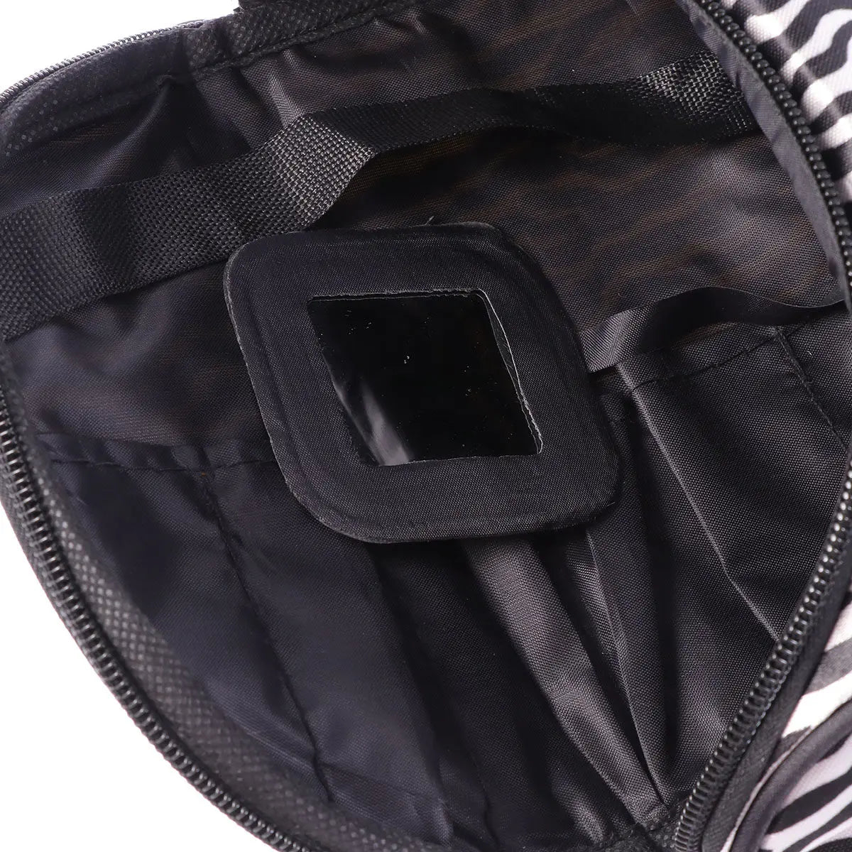 Zebra Print Nylon Makeup Bag | Travel Organizer for Women Makeup Travel Bag QXL