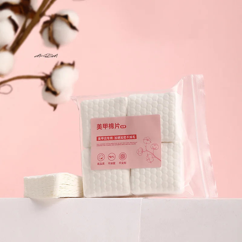 200-Pack Lint-Free Cotton Nail Wipes | Gel Polish Remover Pads Nail Remover Wipes QXL