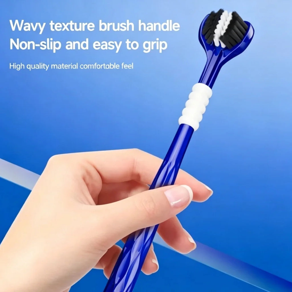 6-Pack 3D U-Shaped Three-Sided Soft Toothbrush for Adults Manual Toothbrush QXL