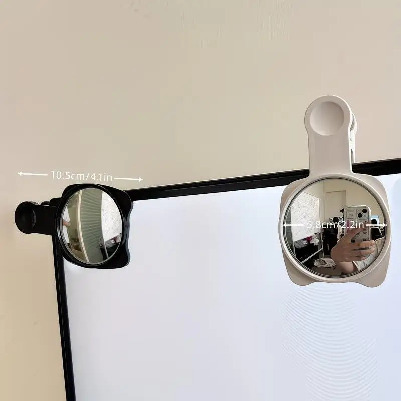 360° Convex Privacy Mirror for Desk & Monitor – Wide Angle Desk Privacy Mirror QXL