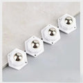 4-Pack Heavy-Duty Furniture Caster Wheels 200kg Self-Adhesive Furniture Caster Wheels QXL 4Pc White Steel Ball