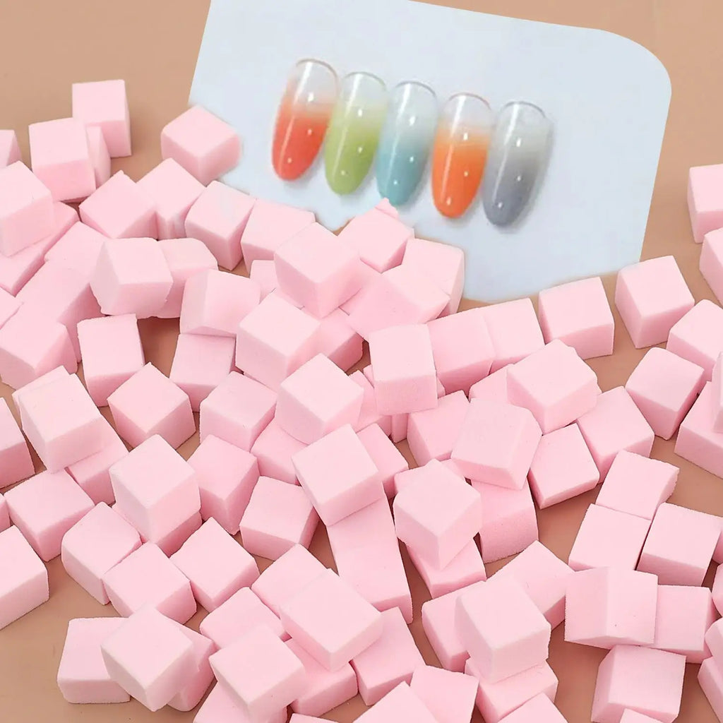 100/500pcs Square Nail Art Sponges for Gradient & Blush Blending Nail Art Sponge QXL