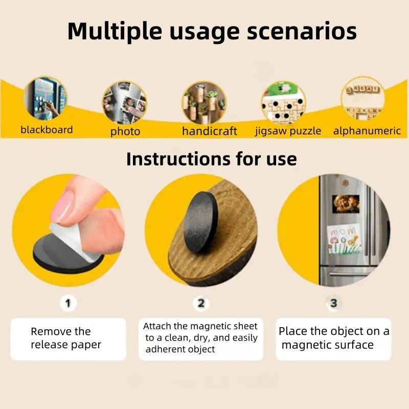 Flexible Magnetic Stickers with Adhesive Backing – Fridge & Office Magnetic Stickers QXL