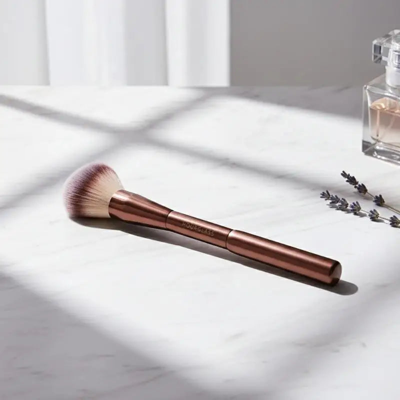 Double Round Head Powder Brush | Soft Fiber Face Brush Powder Face Brush QXL Default Title