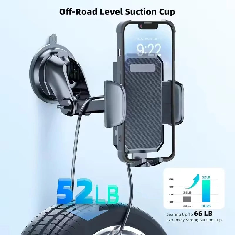 360° Car Phone Holder | Suction Cup Windshield Mount – Universal Car Phone Mount QXL