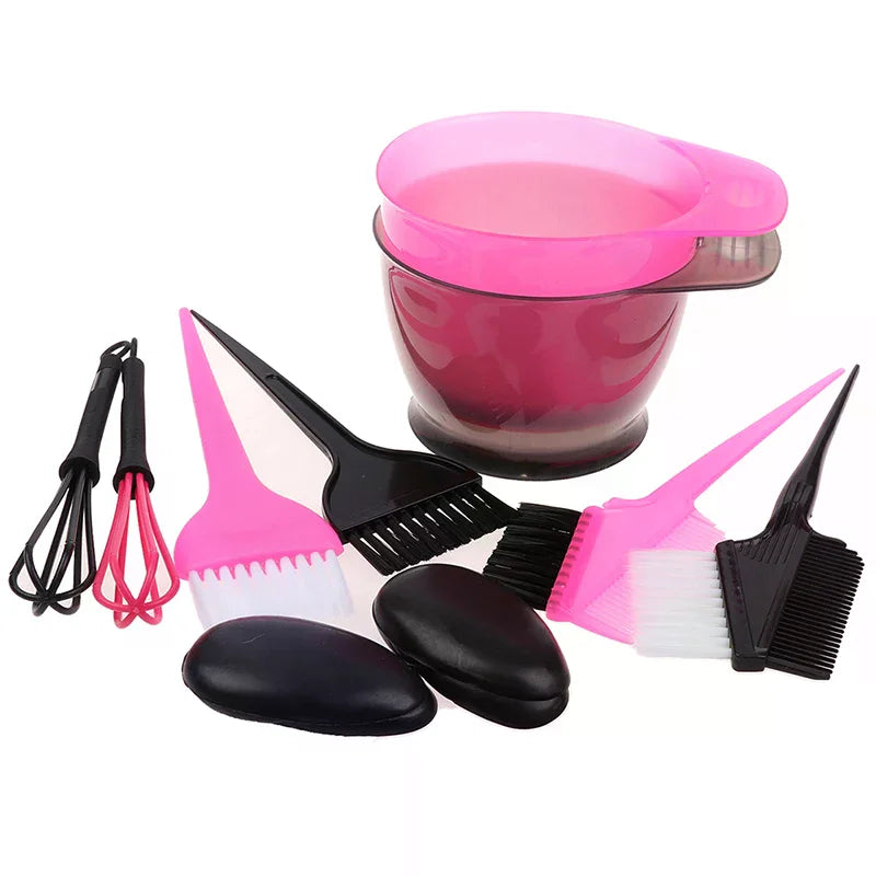 5-Piece Hair Colouring Brush & Bowl Set | Dye & Bleach Kit Hair Dye Brush Set QXL