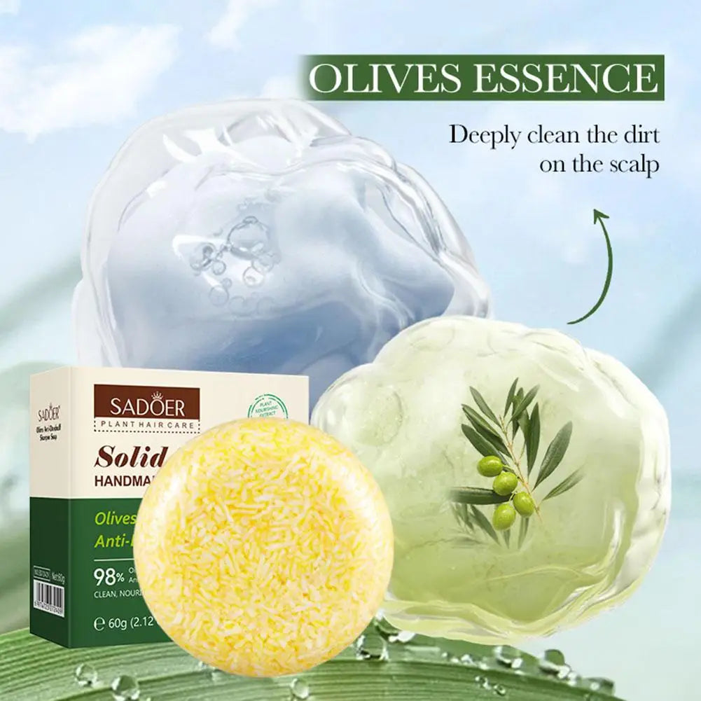 Olive Oil Solid Shampoo Bar | Nourishing & Volumizing Solid Shampoo Bar QXL