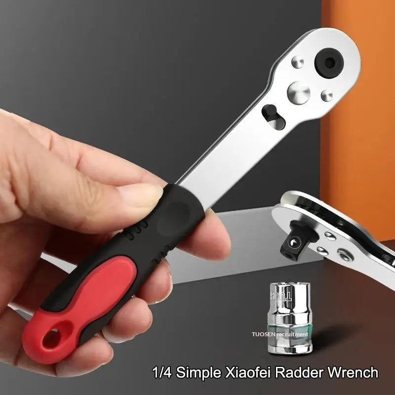 1/4" Reversible Quick-Release Ratchet Wrench Socket Handle Ratchet Wrench Handle QXL