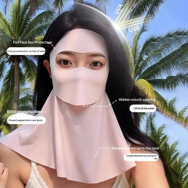 Women's UV Protection Face Mask for Cycling Running Hiking Outdoor Face Mask QXL