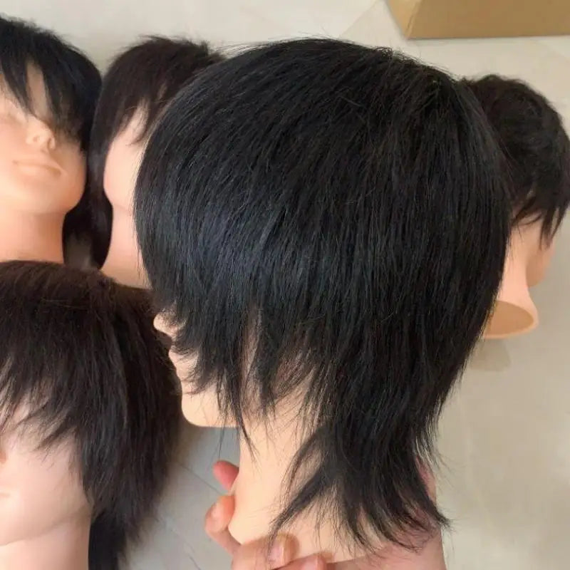 Real Human Hair Mannequin Head | Barber & Stylist Training Training Mannequin Head QXL