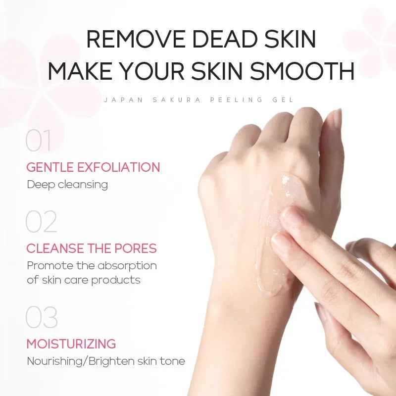 LAIKOU Sakura Peeling Gel Facial Exfoliator 60g Facial Peeling Gel QXL