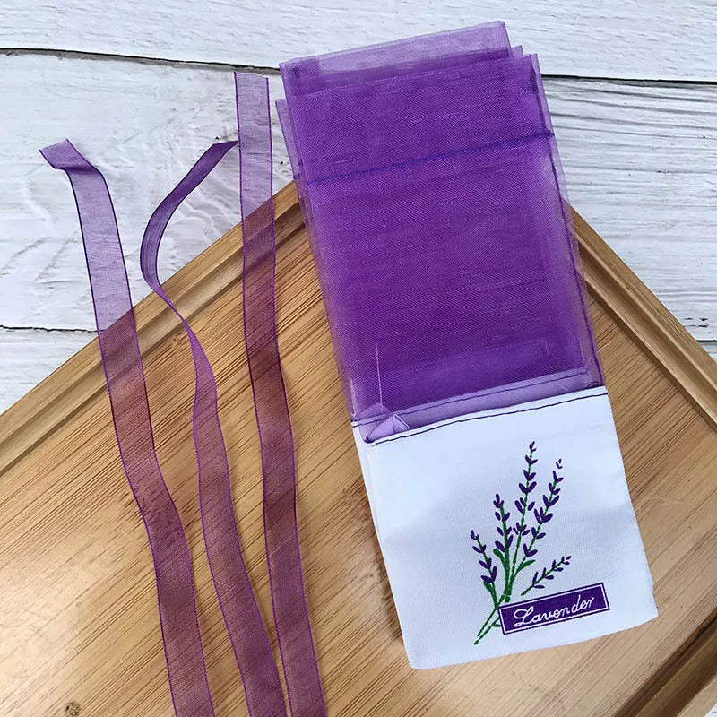 100-Pack Empty Lavender Sachet Bags | Floral Cotton Pouches Lavender Sachet Bags QXL
