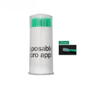100-Pack Disposable Micro Brushes | Lash Extension Applicators Disposable Micro Brushes QXL Dark Green medium