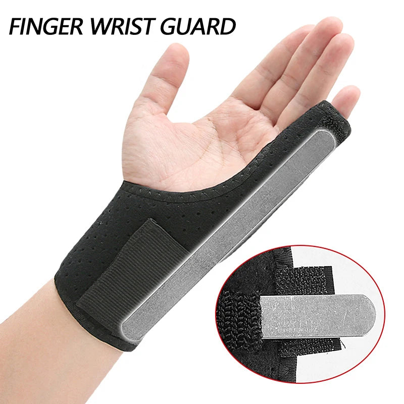 Little Finger Splint & Wrist Support Strap | Aluminum Guard Finger Splint Brace QXL