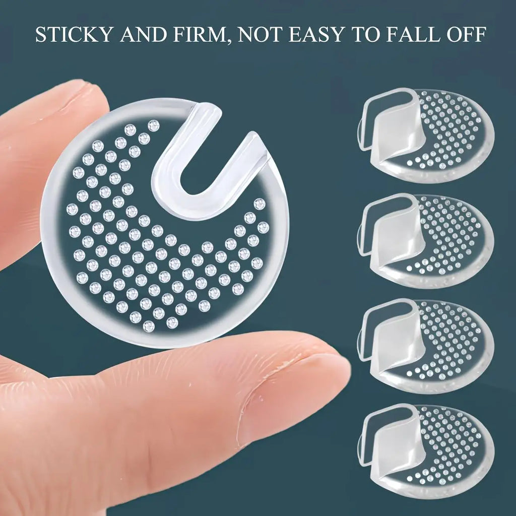 2-Pack Silicone Half Pads for Flip-Flops | Non-Slip Toe Protectors Sandal Toe Pads QXL