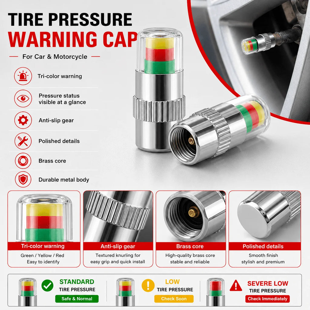 Motorbike Tubeless Tyre Repair Kit | Plugs, Awl & Valve Caps Tyre Repair Kit QXL