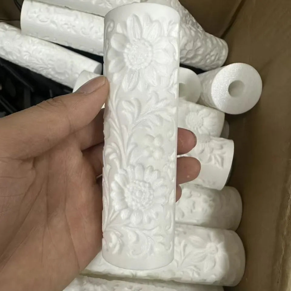 Victorian Daisy Vine Clay Roller | Floral Texture Craft Tool Clay Texture Roller QXL