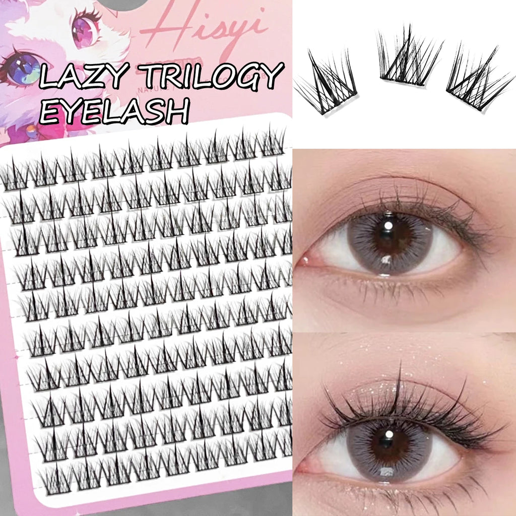 3D Segmented False Eyelashes – Natural DIY Individual Clusters False Eyelashes QXL