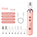 8-in-1 Cordless Electric Nail Drill | Silent Rechargeable Kit Electric Nail Drill QXL Pink