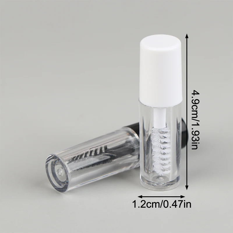 3-Pack Empty Mascara Tubes with Eyelash Wand | 1.2ml Refillable Refillable Mascara Tube QXL