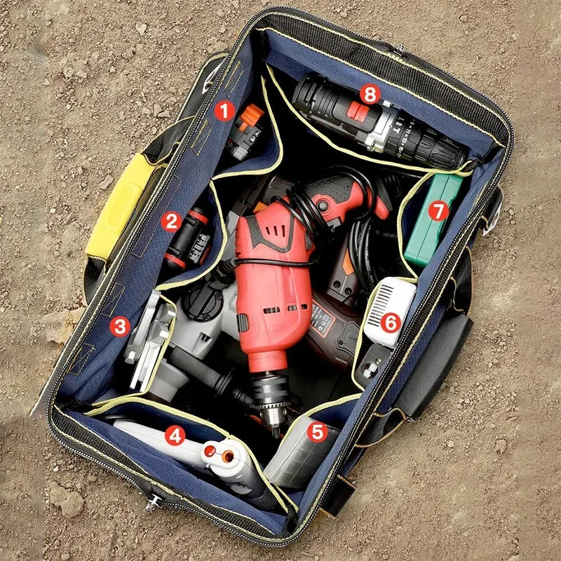Waterproof Tool Bag 13–23" | Multi-Pocket Electrician Storage Electrician Tool Bag QXL