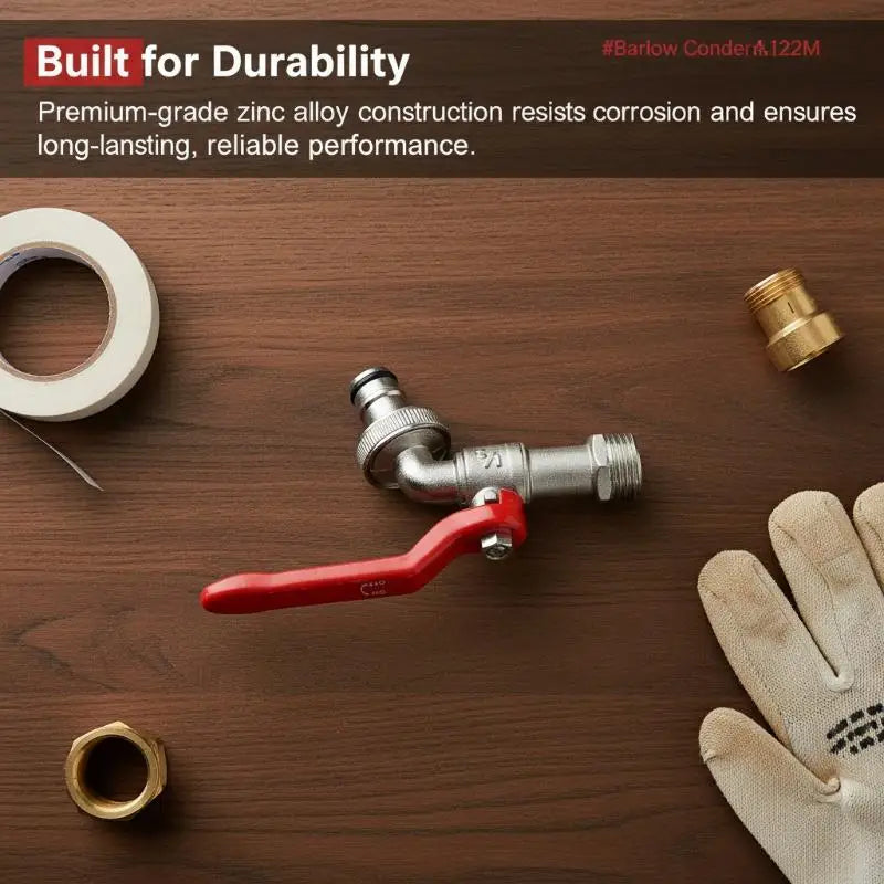 Zinc Alloy Garden Bibcock | Outdoor Balcony Faucet Tap Garden Bibcock Faucet QXL