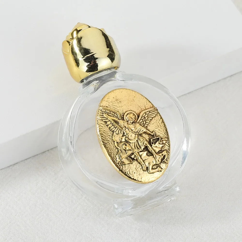 Catholic Holy Water Bottle 0.5 Floz | Our Lady of Guadalupe Religious Bottle QXL
