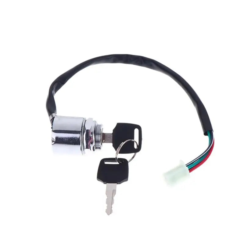 Universal 2-Position Ignition Switch 4-Wire Waterproof Motorbike Ignition Switch QXL