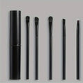 5-Piece Marble Eyeshadow Brush Set | Beginner Eye Kit in Tube Eye Brush Set QXL black
