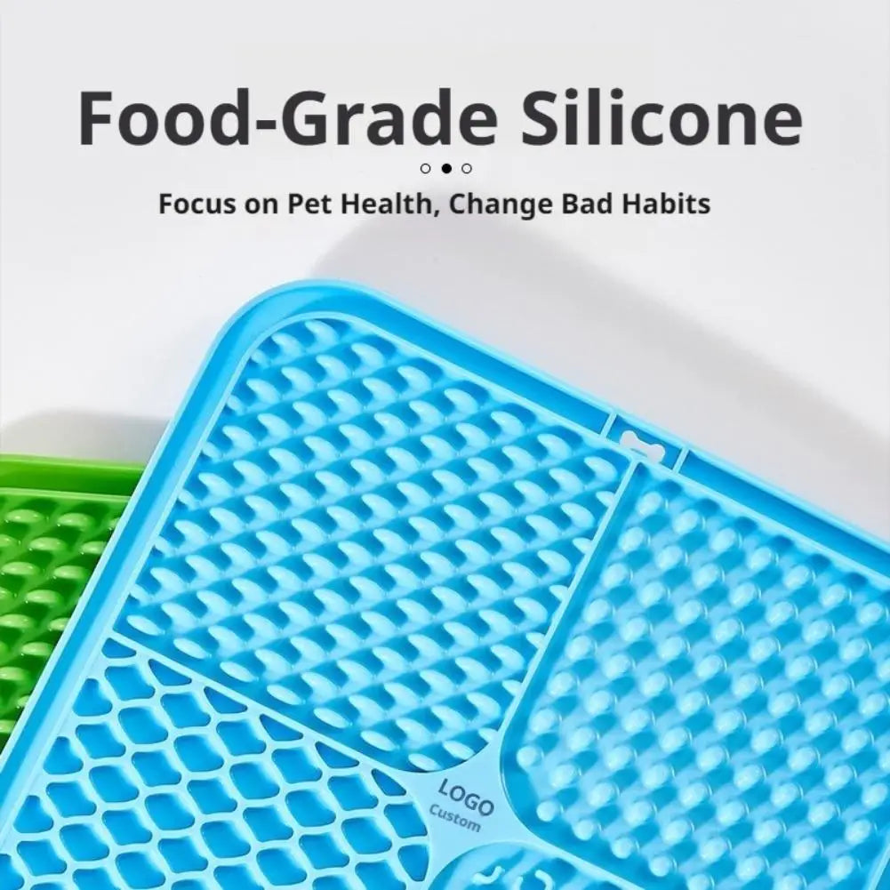 Silicone Pet Lick Mat Slow Feeder for Dogs & Cats Pet Slow Feeder Mat QXL