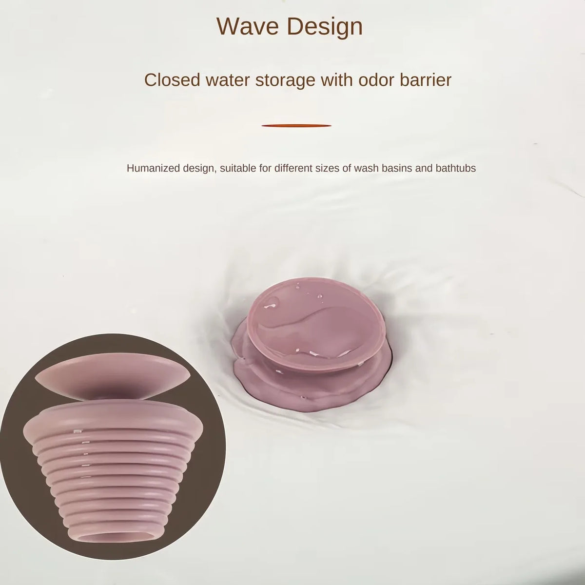 2-Pack Universal Suction Cup Drain Stopper – Bathtub & Sink Drain Stopper QXL
