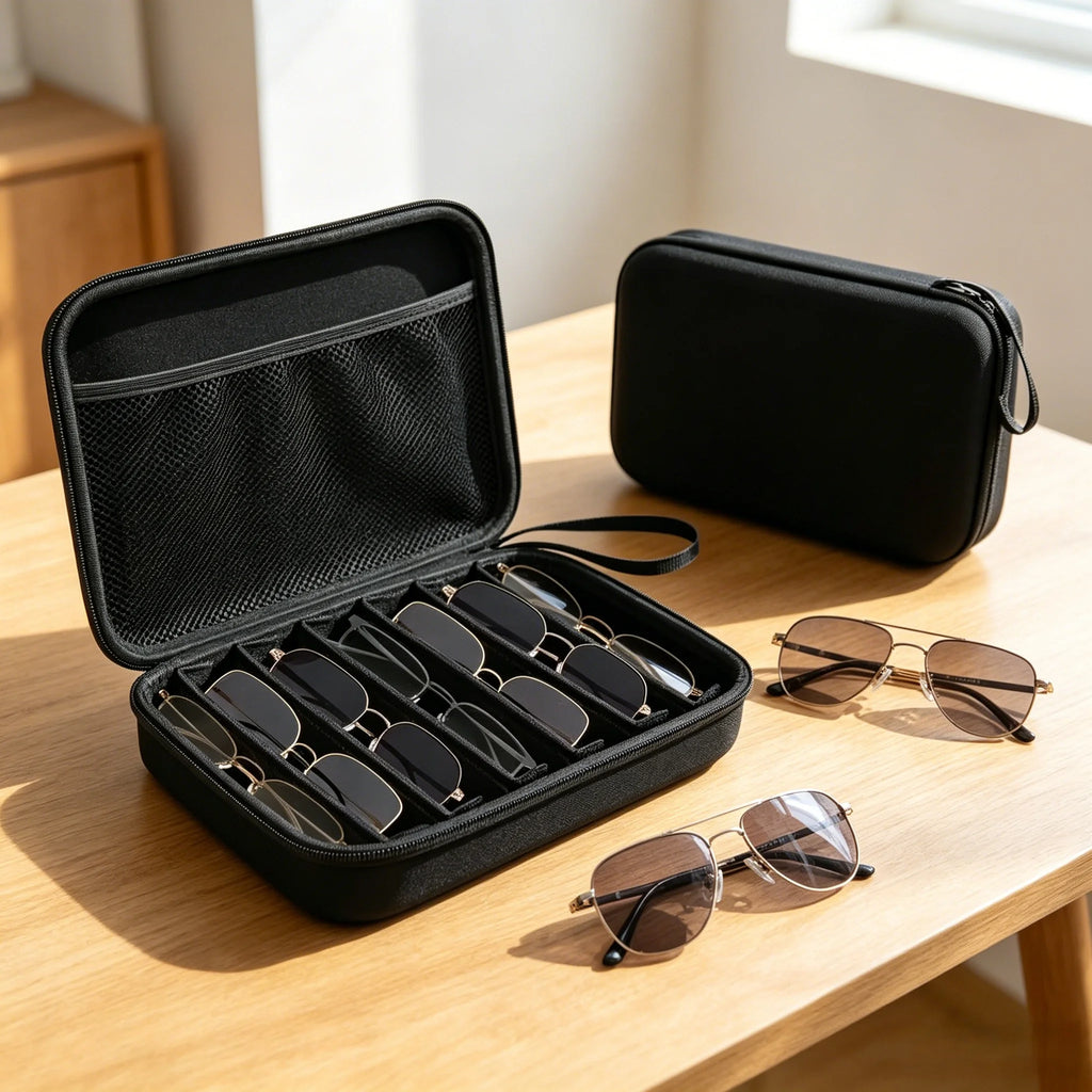 Large Capacity EVA Sunglasses Organizer Travel Bag Eyewear Organizer Bag QXL