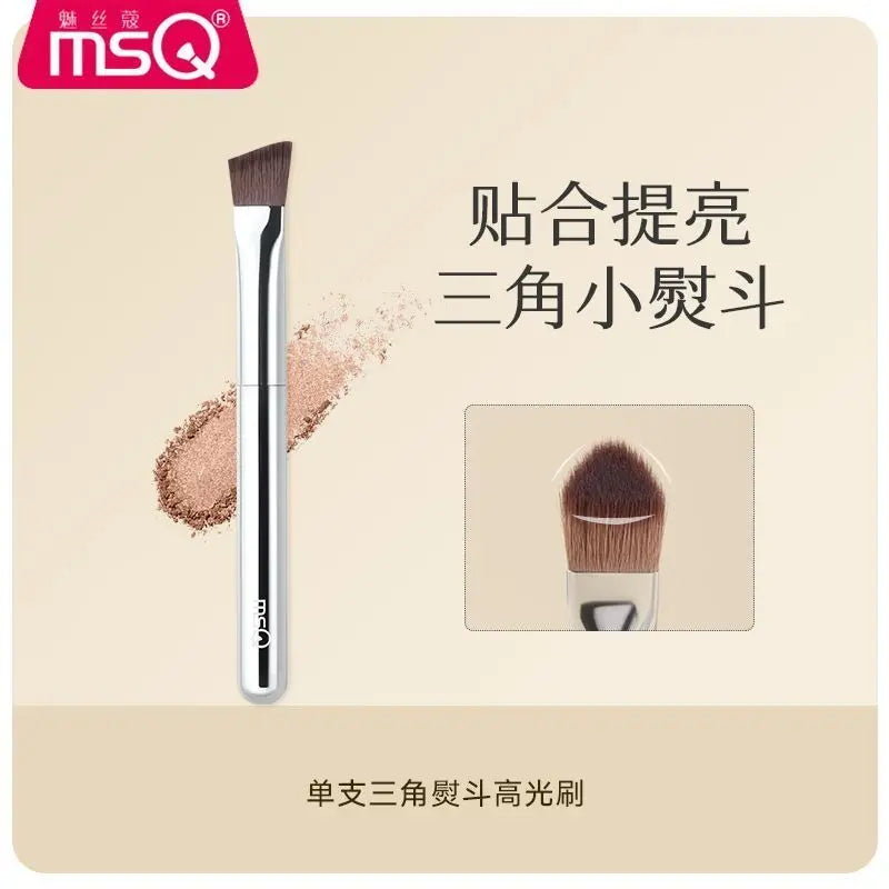 Double-Ended Concealer & Highlight Brush | Flat Triangle Tip Concealer Makeup Brush QXL High-gloss brush