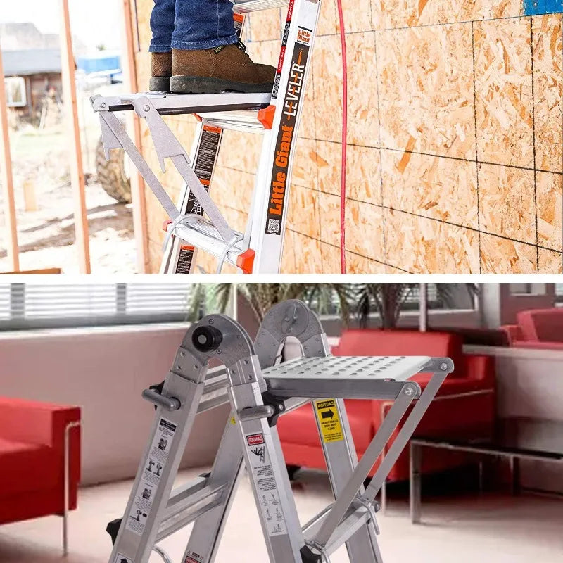 Heavy-Duty Ladder Work Platform Accessory – 400 lb Ladder Platform Accessory QXL